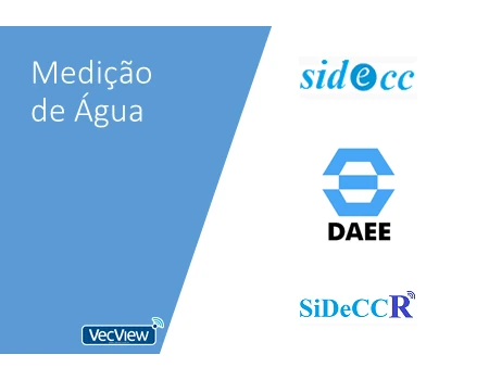 Medição de água com leitura remota no VecView